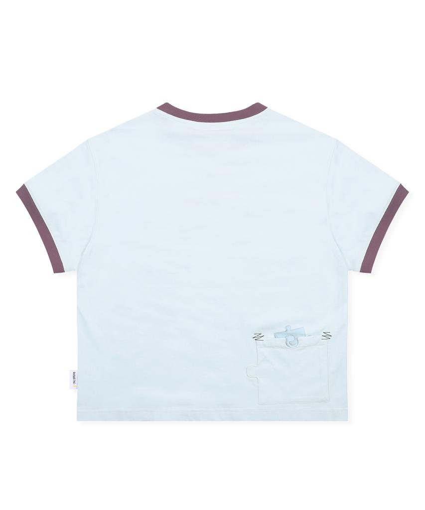 RuNaKi'Hu' Wxt103 Saigono Peace Ringer T-Shirt (Sky Blue)