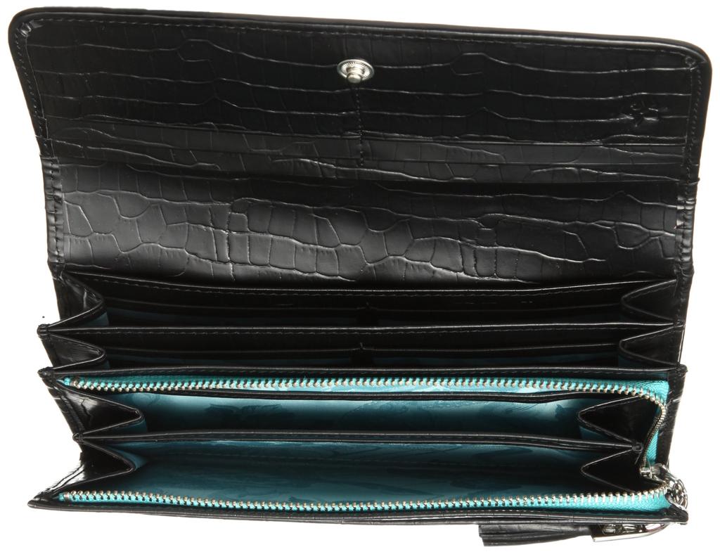 Flage Beads Long Wallet 8552 00 [Thinkbee!] (Black)