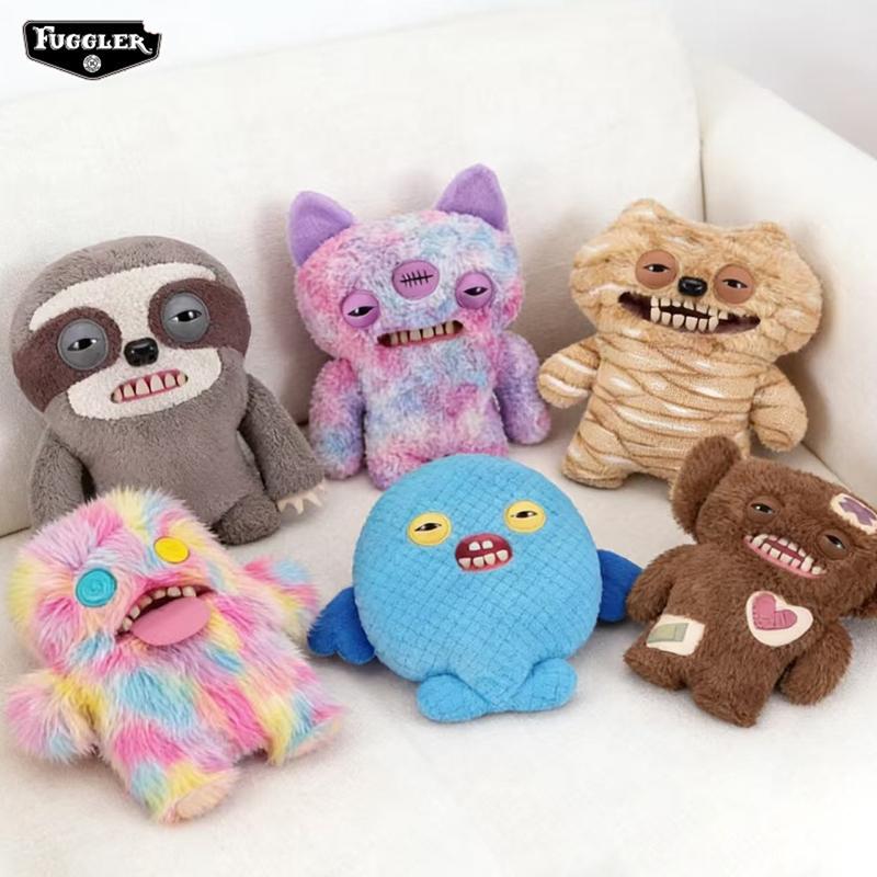 BIGGFUGG 2 Series Kawaii Plush Toy Funny Ugly Monster Cartoon Soft Plushies Doll Stuffed Animal Toys Collectible Gift