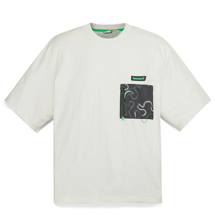 

Timberland Comfortable Cotton Casual Loose T-Shirt Men tops Vintage-White A6C6VCM9 L