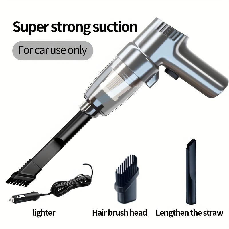 Car Vacuum Cleaner, High-power Charging, Wireless, Portable, Handheld, Small Car Vacuum Cleaner, Super Strong 12V 1 pc серый