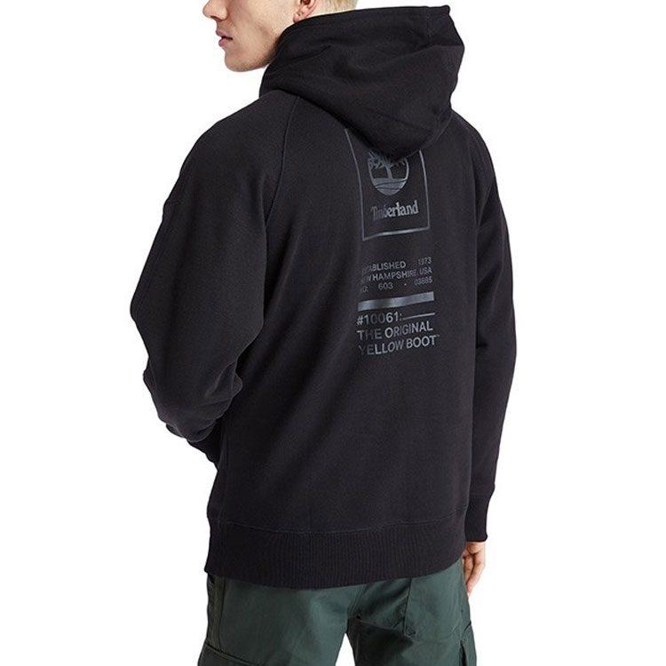 Timberland Sweatshirts Men's Black Hooded Moderate Regular A2ACQ001