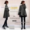 2025 Autumn/Winter Gray High-Neck Zipper Sweater from Japan and South Korea