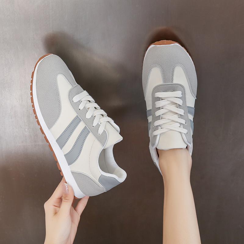 Summer New PU Breathable Mesh Designer Women's Lace-up Sneakers 2025 Classic Trend Non-slip Hot-selling Women's Vulcanized Shoes