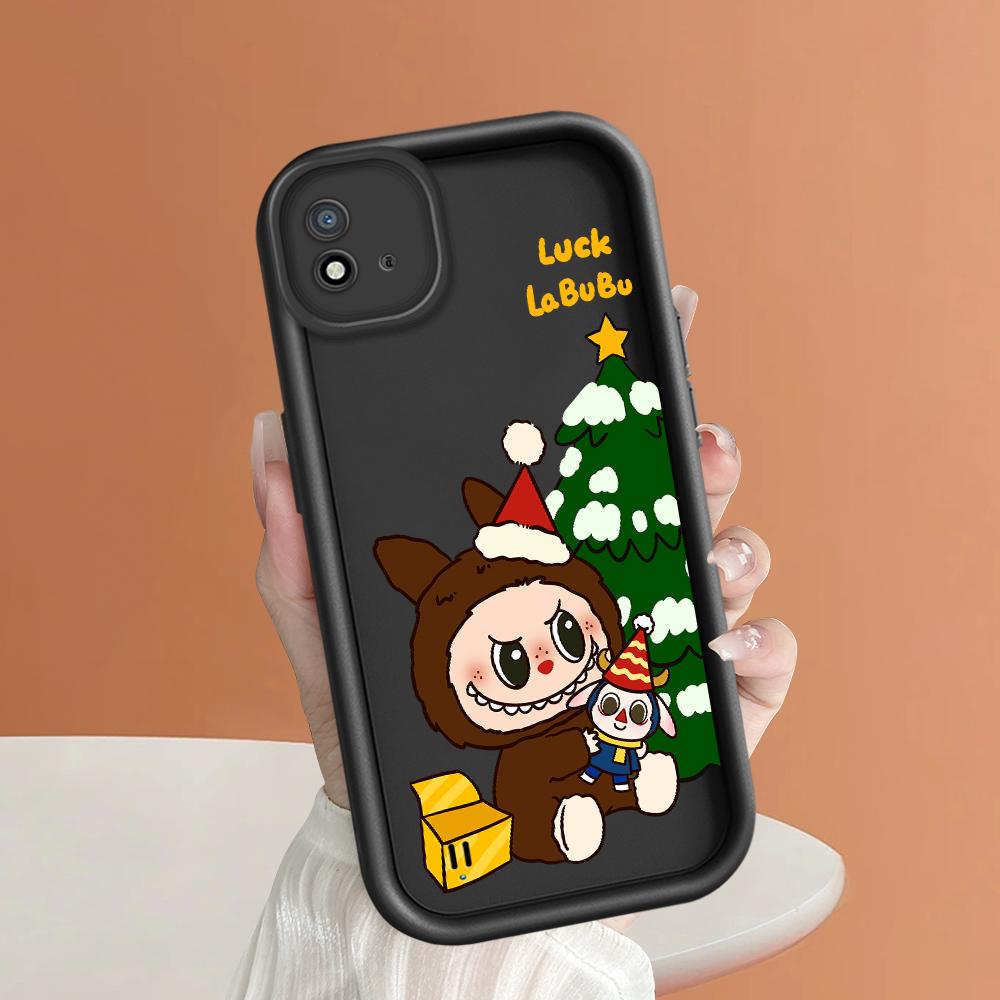 Soft Silicone Square Ladder Printing Pattern Phone Casing Full Cover Camera Shockproof Protection Rubber Case for OPPO Realme