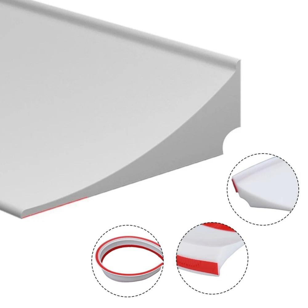 1pc 1mX2.5cm/4.5cm Water Stopper Strip Kitchen Basin Water Blocking Strip Bathroom Shower Dam Flood Barrier Dry Separation