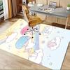 Office Rug "Little Twin Stars", "Kawaii" Anti-Slip Rug, Machine Washable for Living Room, Bedroom, Office, Multiple Sizes, Bedroom Mat, Decorative Mat