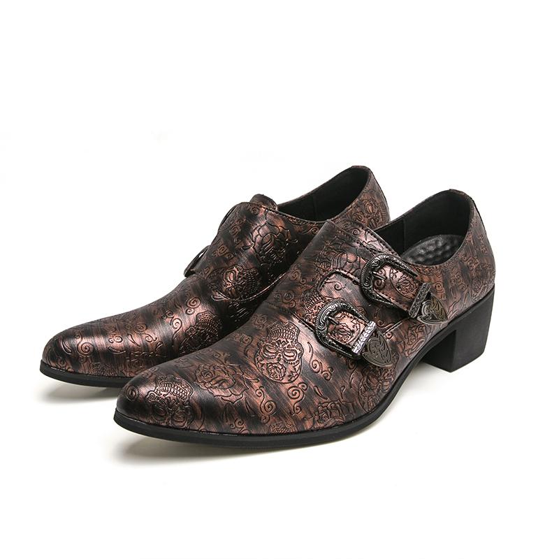 

Men s party shoes Gentleman Classic Casual Style Dance outdoor fashion street 38-46 Thick soled height increasing shoes New 38