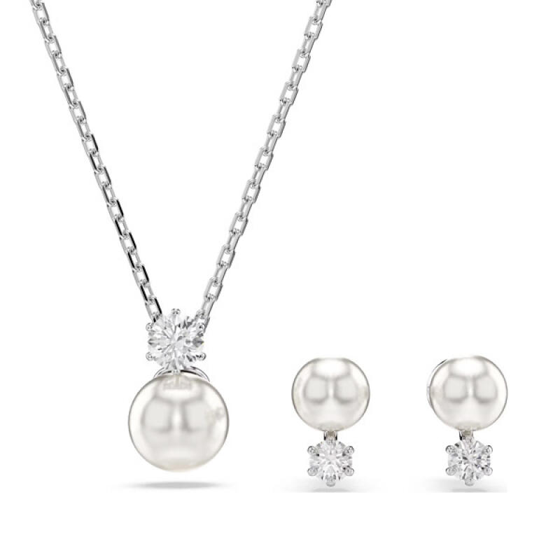 

Swarovski Necklace and Earrings Set Pearl 5689624 5689624