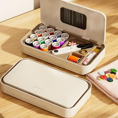 Magnetic Sewing Tool Kit Space Saving Easy Sewing Needle Thread Box Compact Design Manual Tool Needle And Thread Kit Travel Use