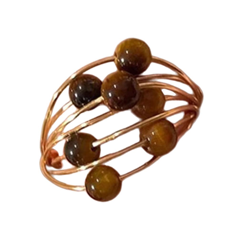 Unique Finger Rings Adjustable Rings Beads Rings Opening Rings Stylish Finger Rings Eye Catching Finger Jewelry