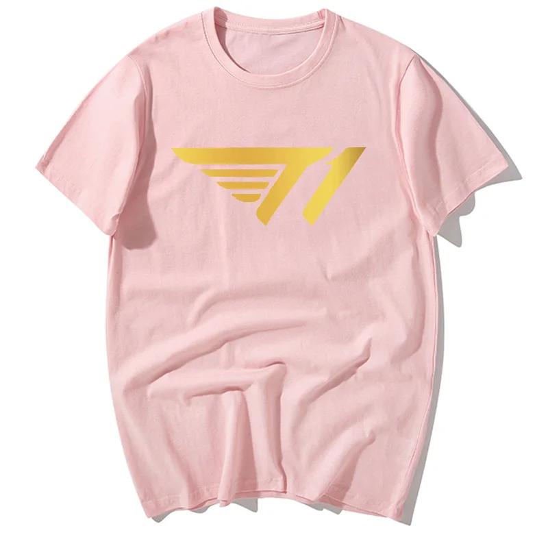 Alliance Game SKT T1 Team Uniform Faker Neues Herren- und Damen Skt1 Peripherie Kurzärmeliges Lockeres Baumwoll-T-Shirt Grafik-T-Shirts