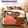 3pcs Jojo And Gran Gran Bedding Set Duvet Cover Closure Includes 1 Duvet Cover & 2 Pillowcases, Soft and Comfortable for All Seasons.