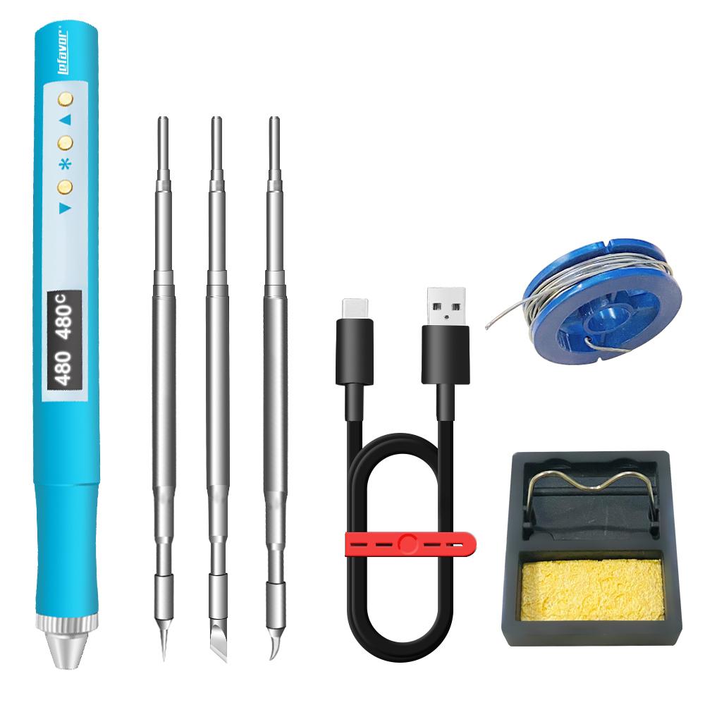 QC/PD Powered Soldering Irons T210.JBC210 Mini Heating Block Portable Digital Display USB Constant Temperature Repair CPU Solder