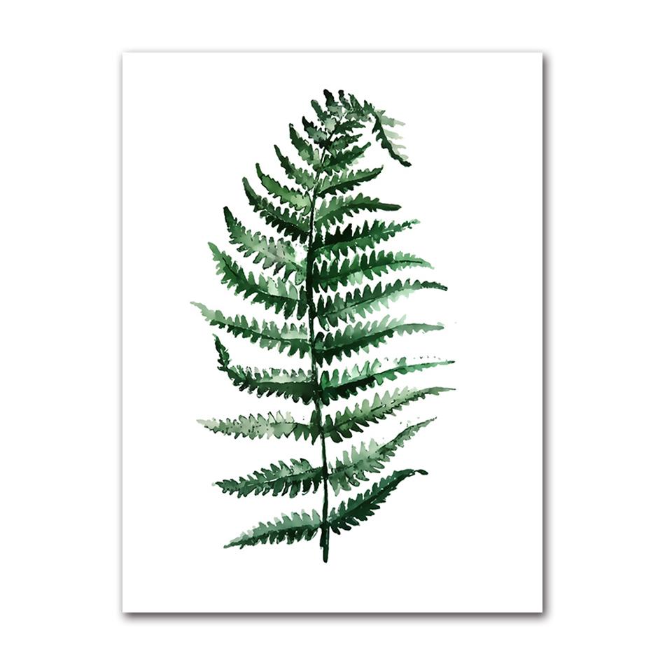 Picture Wall Art Canvas Paintings Home Decoration Nordic Art Tropical Plants Scandinavian Poster Green Leaves Decorative