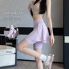 Falda de Yoga Barbie con Pantalones Cortos Deportivos Integrados para Ciclismo y Tenis