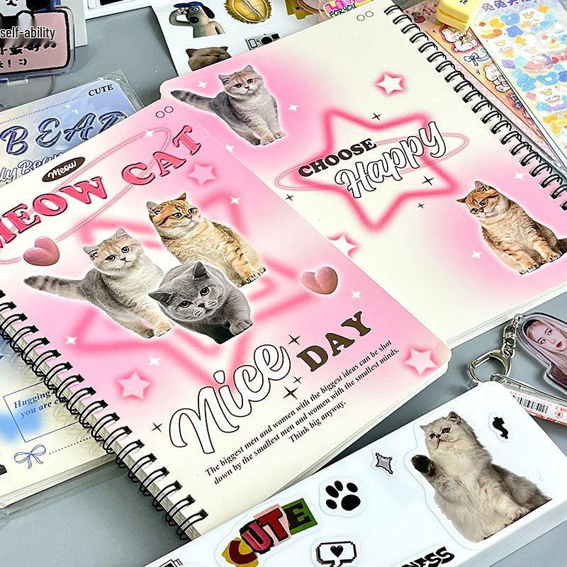 Handmade Heart-Shaped Bear Coil Notebook - Lined Journal Diary