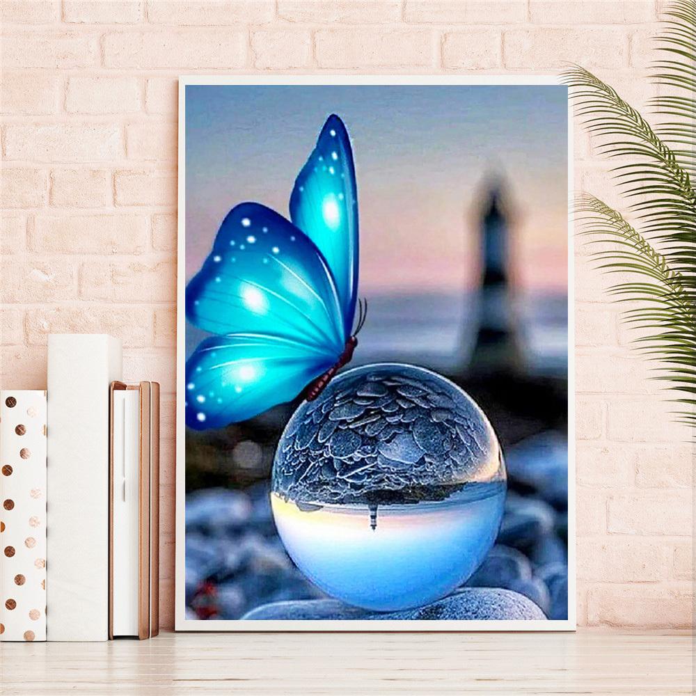5D Diamond Painting New Arrivals Seaside Bubble Home Decor Full Square Round Embroidery Mosaic Beach Landscape Wall Art