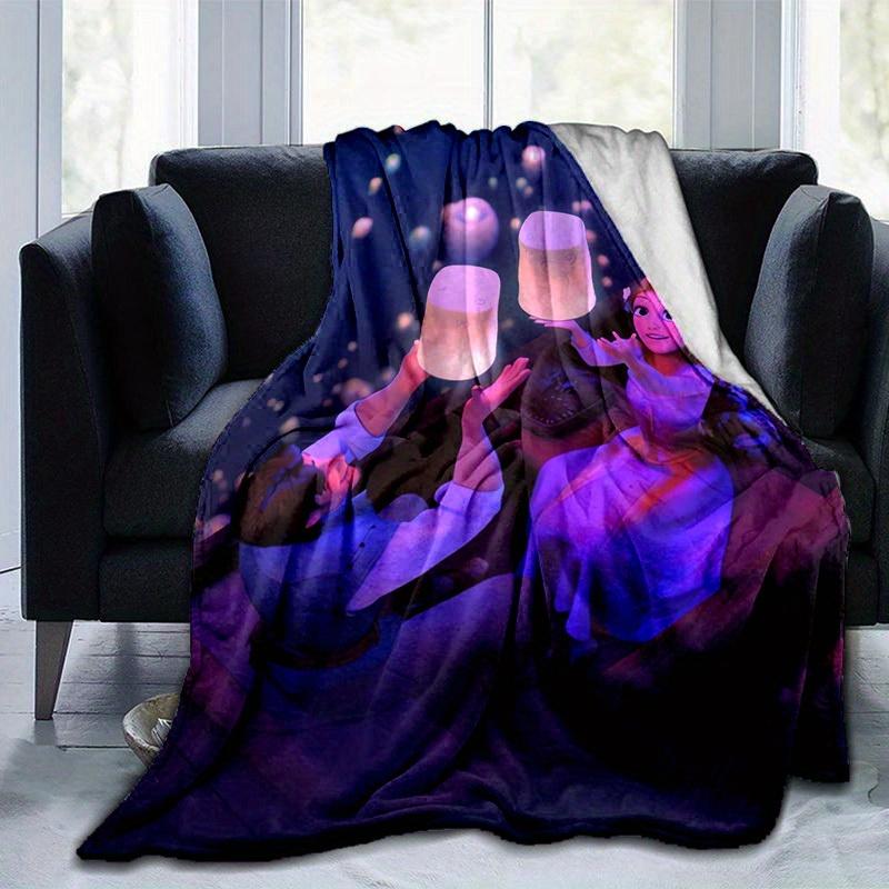 1 pezzo, Rapunzel e Flynn in Intrecciati Lanterne Galleggianti Coperta Arredo Casa, Copridivano, Esterno, Regalo per Amici, Flanella, Camera da Letto, Soggiorno, Viaggio