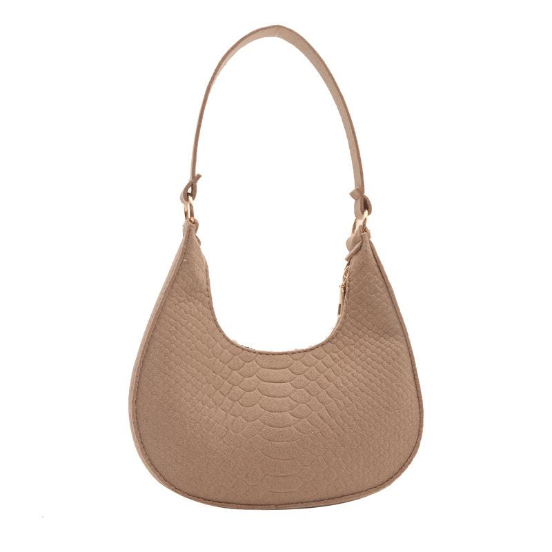 Women'S Bags, Armpit Bags, Shoulder Bags, Fashion Portable Crescent Bags, Niche Versatile Felt Bags