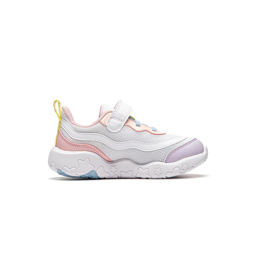 Li Ning Kids Color Block Comfortable Shock Absorption Rebound Casual Shoes Kids Casual Shoes Pink YKNU074-2