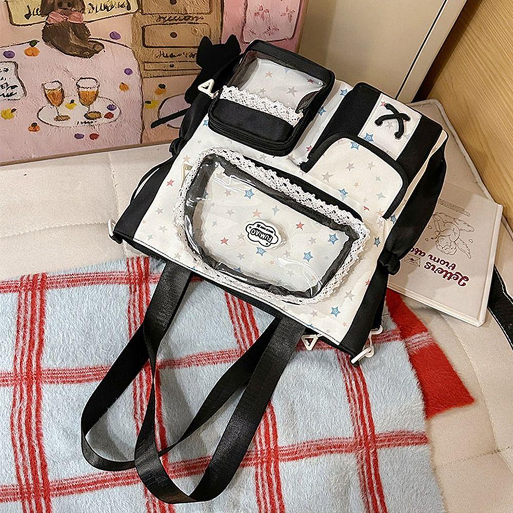 Casual Sweet and Cute Ita Bag Cartoon Large Capacity Hand Tote Bag Preppy Style One-shoulder Crossbody Bag Girl