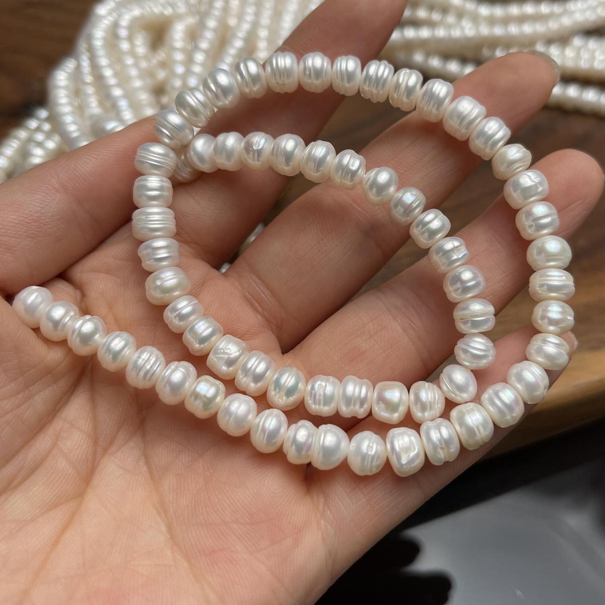 

1 нить, белый искусственный жемчуг, модные четырехсторонние легкие бусины, 7-8 мм, для самостоятельного изготовления ювелирных изделий, оптовые подарки для женщин, уникальные принадлежности 36 см 1String-7-8mm/36cm белый