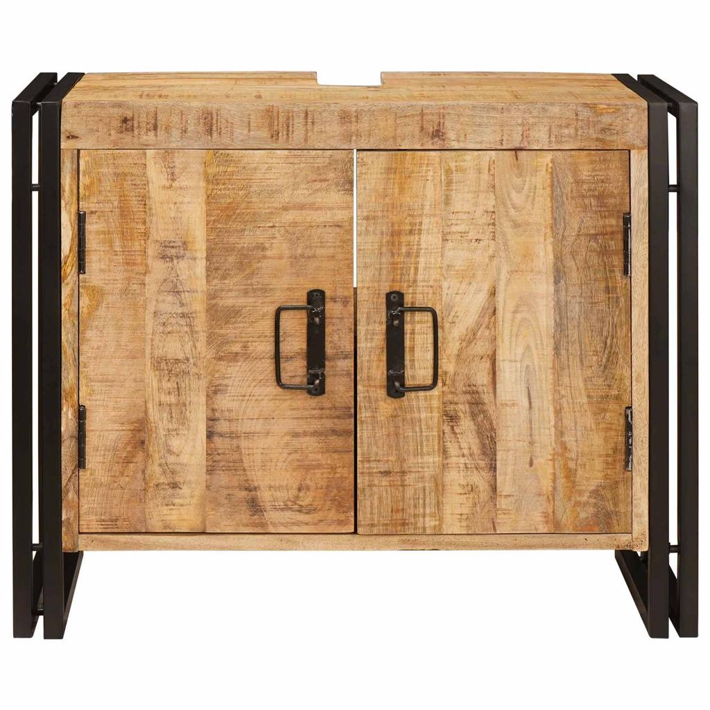 Washbasin Cabinet Brown 71 x 33 x 58 cm Solid Mango Wood