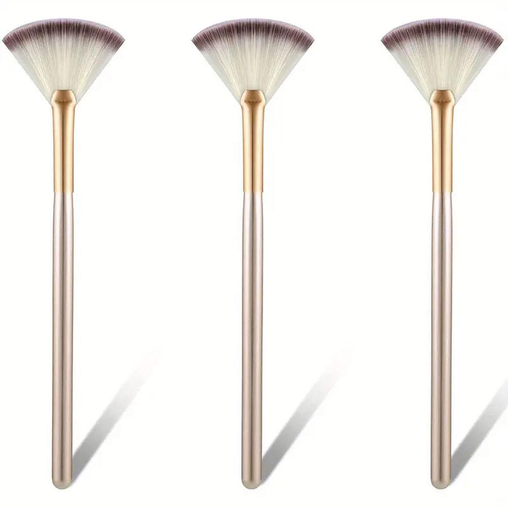 1/3/5/9Pcs Slim Soft Facial Fan Brush,Makeup Cosmetic Multi Use,Mask Brush Makeup Brush Tool Set