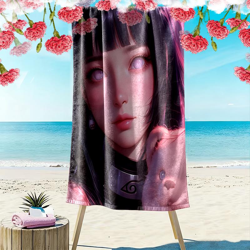 1pc naruto Beach Towel, Multi-functional Beach Towel for Outdoor Activities Beach Swimming and Travel