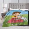 Heidi The Girl Of The Alps Blanket Coral Fleece Plush Textile Decor Super Warm Throw Blanket for Bed Bedroom Plush Thin Quilt