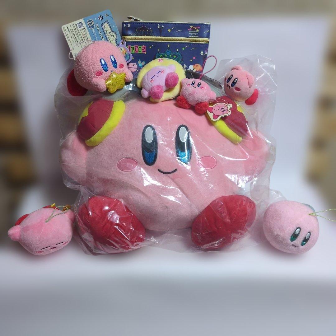 [Anonymous delivery] Kirby 8-piece set stuffed toy pouch Ichiban Kuji