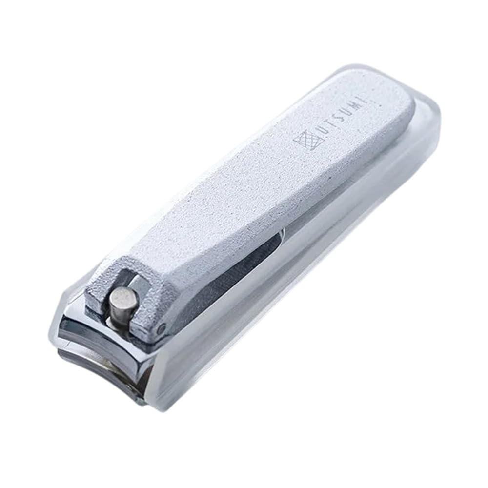 Utsumi Standard Nail Clippers Curved Blade Silver Seki Japan Made Carburized Steel Nickel Chrome Plated Finish Manicure Grooming Tool 70mm