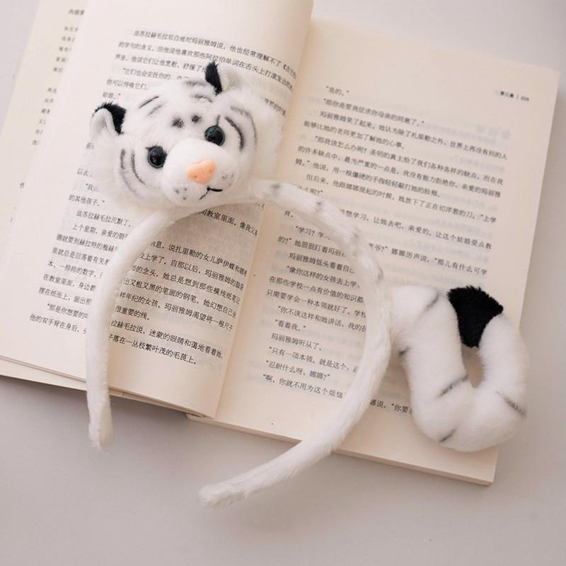 Adorable Plush Animal Tiger Panda Bunny Toy Wristband With Soft Short Fur