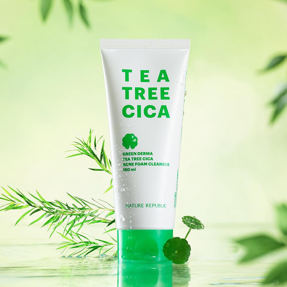 

NATURE REPUBLIC Green Derma Tea Tree Cica Acne Foam Cleanser (150ml)