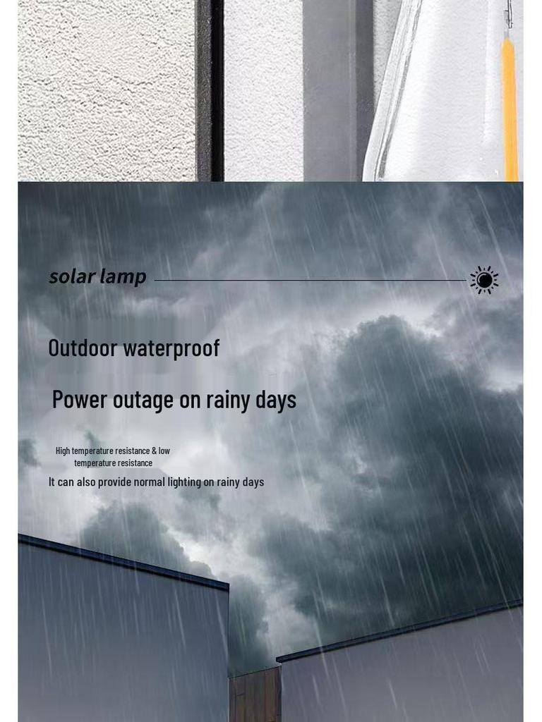 Solar Waterproof Outdoor Tungsten Filament Courtyard Wall Lamp