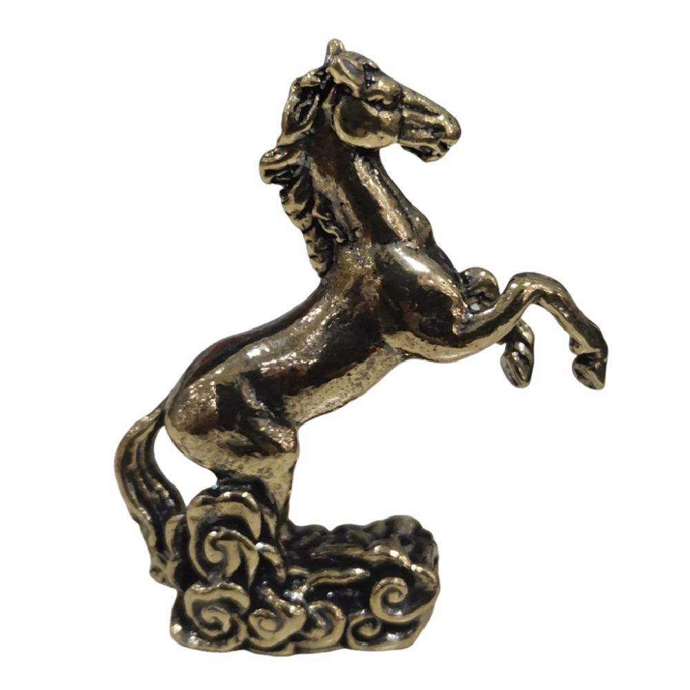 

Chinese Style Running Horse Ornaments Realistic Retro Pony Statue Feng Shui Decor Style A