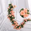 Artificial Rose Vine for Air Conditioning Pipe and Staircase Decoration