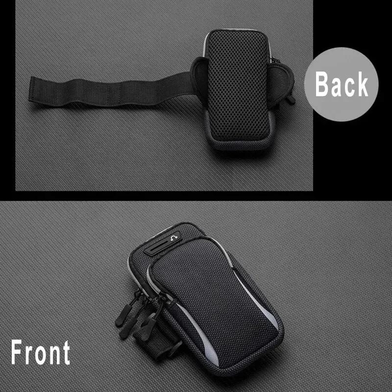 New Sports Bag For Mobile Phone Armband For Jogging Cell Phone Accessories Woman Mp3 Mp4 Bags PU Hand Bag For Running Waterproof
