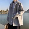 Cleanfit Korean Woolen Coat: Versatile Design, Men's Trendy British Style, Autumn/Winter Double Layer Warm Executive Jacket
