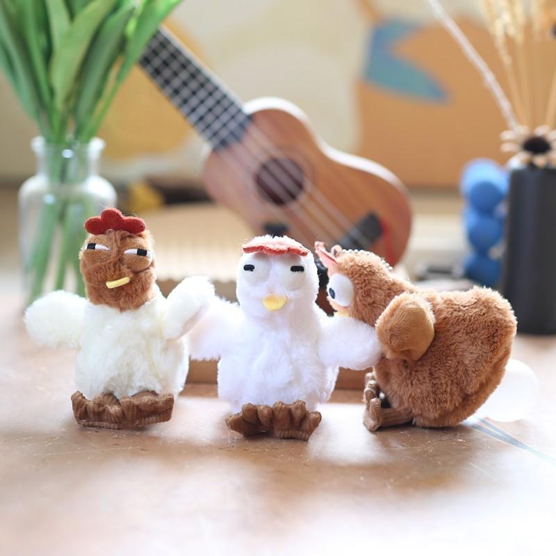 Cute Bubblechicken Plush Keychain With Soft Short Pile For Bag Decoration And Gifts