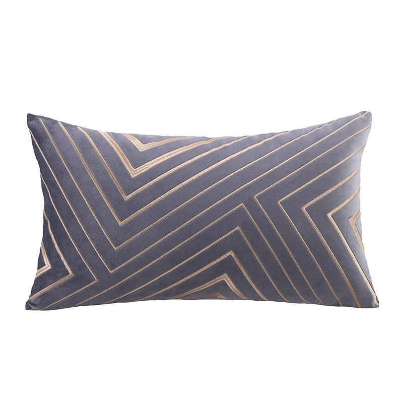 Modern Nordic Geometric Striped Sofa Back Cushion - Light Luxury Style