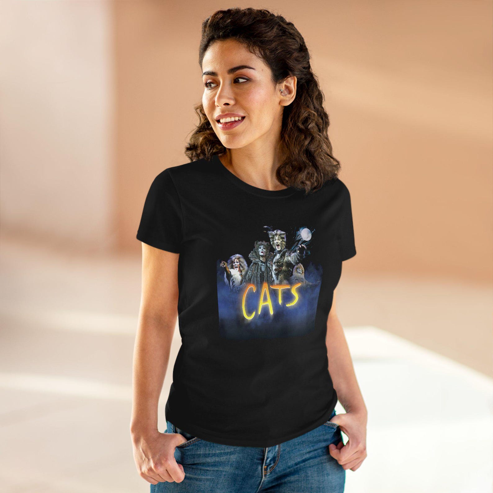 CATS Broadway Musical Women s Black T-Shirt Size S to 2XL M