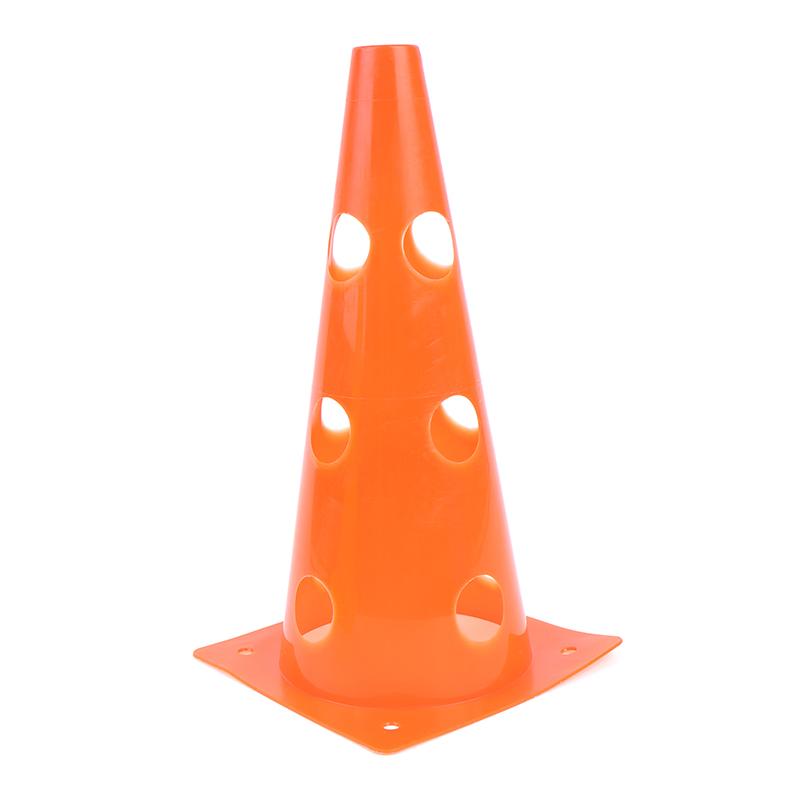 5Pcs 32Cm Barrier Football Road Flat Training Cone Perforated Sign Obstacles Road Cones Soccer Basketball Training Equipment
