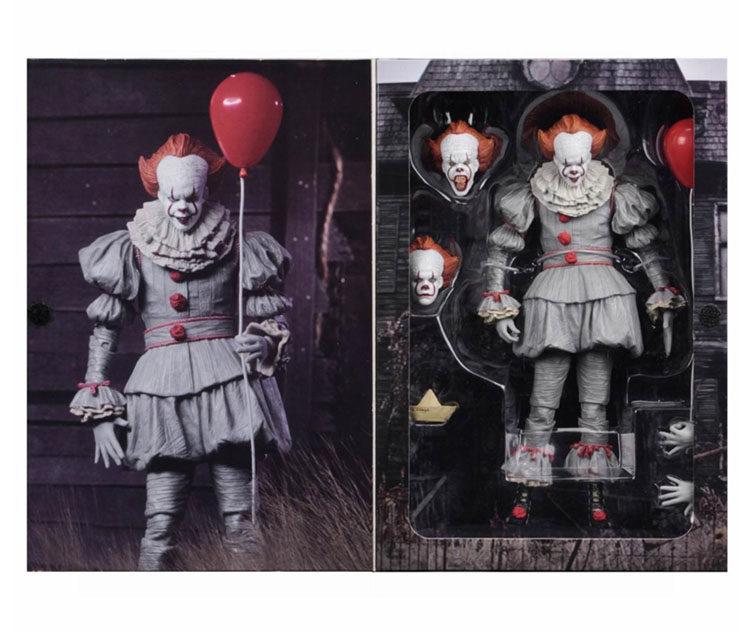 Neca It Pennywise Action Figure Movie Limited Edition Deluxe Bloody Horror Collectible Doll Model For Collectors 2017 3d Poseable Articulated Scale