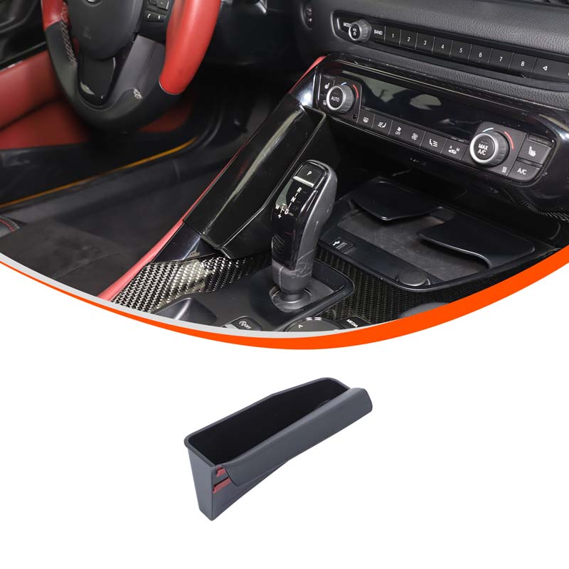 ABS Black Car Center Control Dashboard Storage Box Multifunctional Phone box For Toyota GR Supra A90 2019-2025 Car Accessories