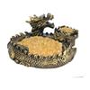 Dragon Figurine Ripple Stone Set Dragon Feng Shui Purification Figurine Entrance Gold Copper Purification Goods Money Luck Dragon God Dragon Object
