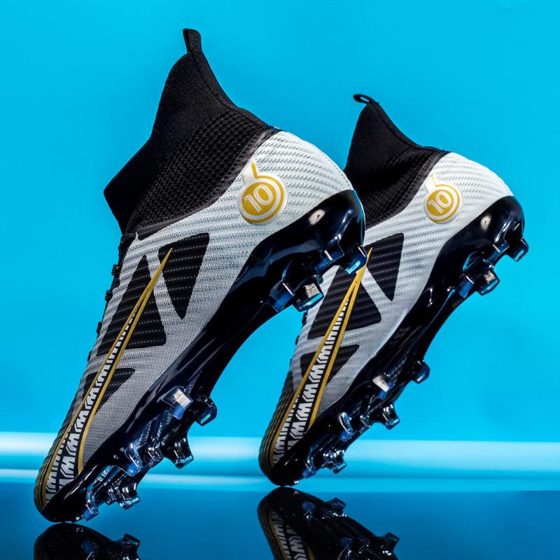 Batch 2025 Xiyin Amazon High-top Football Shoes for Boys and Girls AG Long Nails TF Broken Nails Competition Training Shoes
