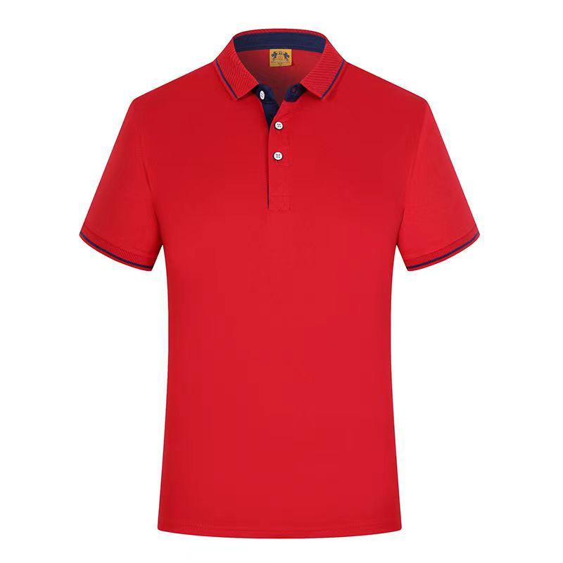 Custom Logo Short-Sleeve Polo Shirt: Summer Workwear Team T-Shirt with Embroidery Options