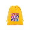 KPop Demon Hunters Storage Drawstring Bag Music Cartoon Party Cookies Candy Package Kids Gift Bags Print Cotton Key Pouch